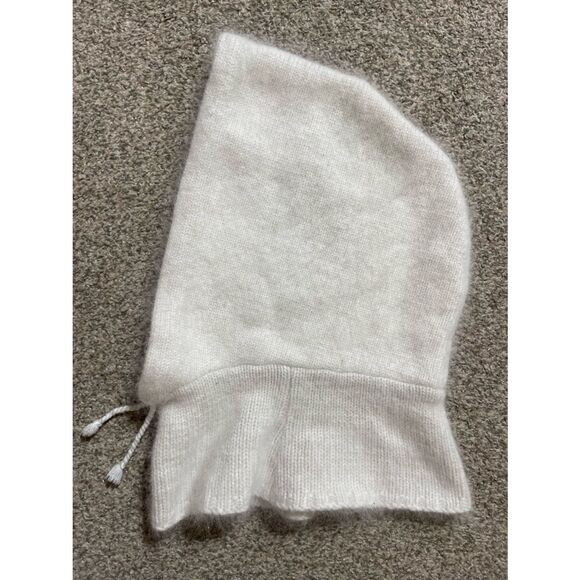 Hai Soft Ivory Knit Hood with Drawstring